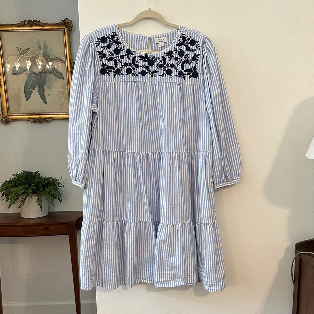 Crown & Ivy Embroidered Tiered Dress